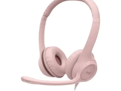 Logitech H390 Wired Headset for PC/Laptop, Stereo Headphones with Noise Cancelling Microphone, USB-A, in-Line Controls for