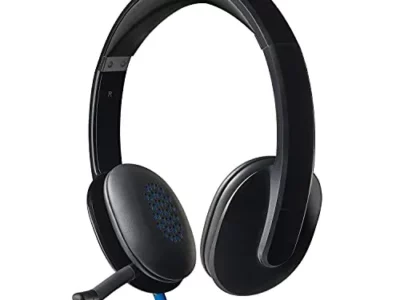 Logitech High-performance USB Headset H540 for Windows and Mac, Skype Certified, Black, 2.3 headset