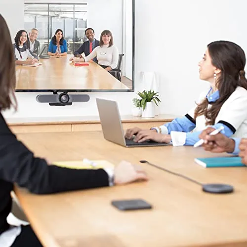 Logitech MeetUp Video Conferencing System, Ultra HD 4K/1080p/720p, 3 Microphones/Adjustable Speakers, Wide Field of View