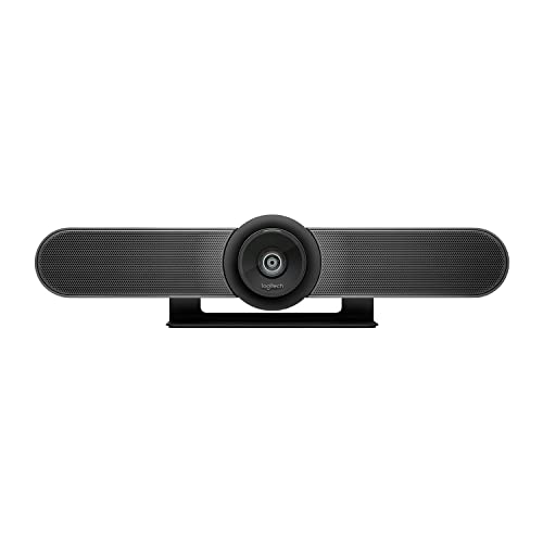 Logitech MeetUp Video Conferencing System, Ultra HD 4K/1080p/720p, 3 Microphones/Adjustable Speakers, Wide Field of View