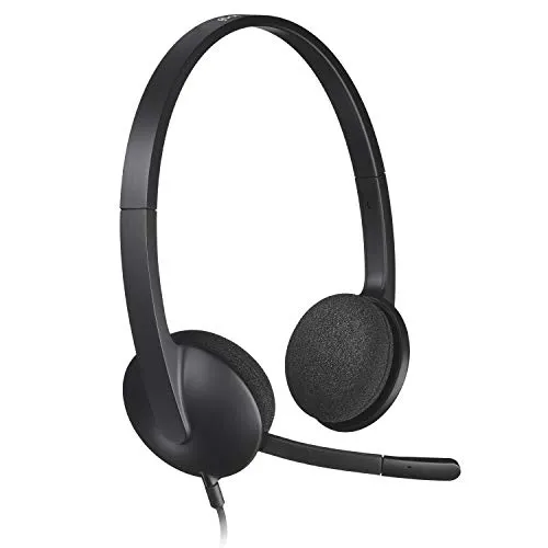 Logitech USB Headset H340, Stereo, USB Headset for Windows and Mac - Black headset