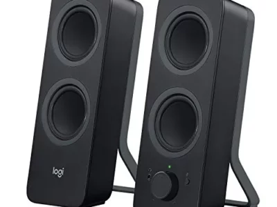 Logitech Z207 2.0 Multi Device Stereo Speaker (Black), 9.5" x 3.5" x 4.9&Quot; computer speaker