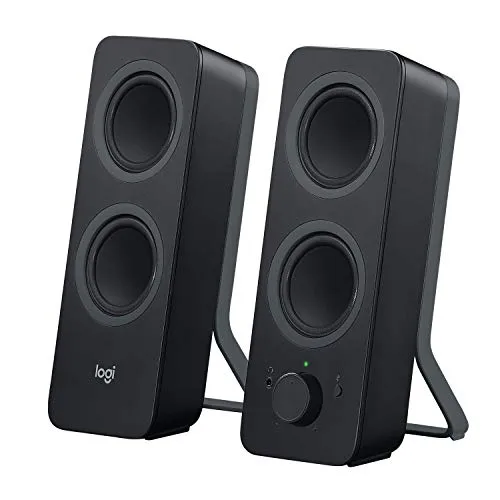 Logitech Z207 2.0 Multi Device Stereo Speaker (Black), 9.5" x 3.5" x 4.9&Quot; computer speaker