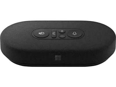 Microsoft Modern USB-C Speaker, Certified for Microsoft Teams, 2- Way Compact Stereo Speaker, Call Controls, Noise Reducing