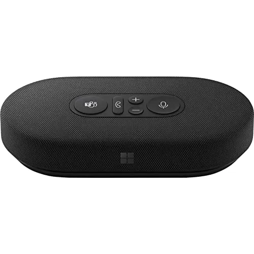 Microsoft Modern USB-C Speaker, Certified for Microsoft Teams, 2- Way Compact Stereo Speaker, Call Controls, Noise Reducing
