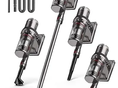 MOYSOUL Cordless Vacuum Cleaner - 9 in 1 Stick Vacuum with 30000pa Powerful Suction & 600W Brushless Motor for Pet Hair