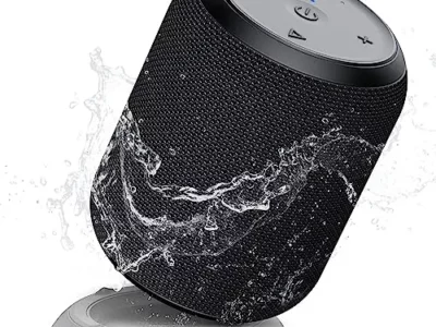 NOTABRICK Bluetooth Speakers,Portable Wireless Speaker with 15W Stereo Sound, Active Extra Bass, IPX6 Waterproof Shower