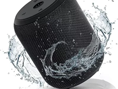 NOTABRICK Bluetooth Speakers,Portable Wireless Speaker with 15W Stereo Sound, Active Extra Bass, IPX6 Waterproof Shower