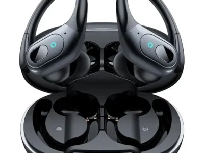 occiam Bluetooth Headphones Wireless Earbuds 90Hrs Playback Sport Ear Buds with Earhook LED Display Charging Case IPX7