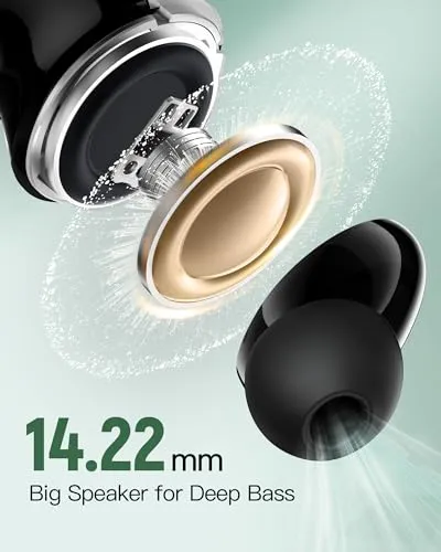 OFNEX Wireless Earbuds Bluetooth 5.3 Headphones 78Hrs Playtime In-ear Earbuds with Wireless Charging Case LED Power Display