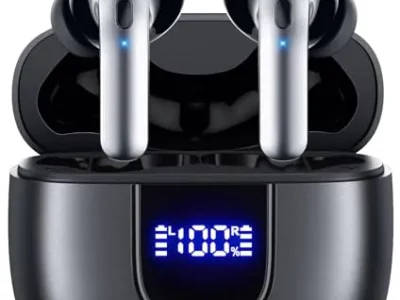 OFNEX Wireless Earbuds Bluetooth 5.3 Headphones 78Hrs Playtime In-ear Earbuds with Wireless Charging Case LED Power Display