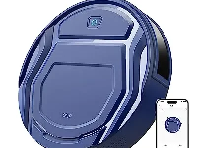 OKP Life K2 Robot Vacuum Cleaner 1800 mAh, Blue robot vacuum