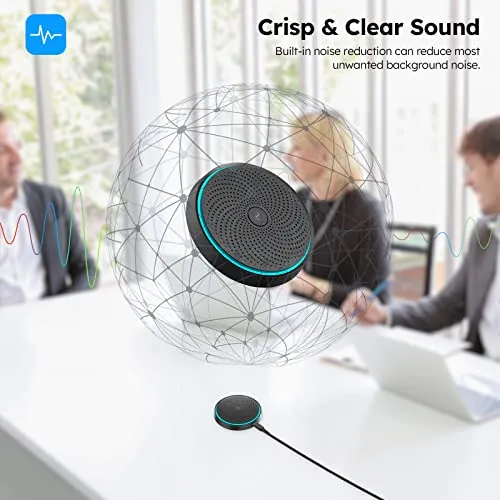 Oriveegyo Conference USB Microphone for Computer PC Laptop, Desktop Omnidirectional Condenser Microphone with Mute