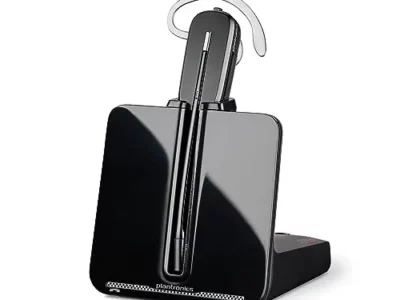 Plantronics Poly CS540 Wireless DECT Headset (Plantronics) – Single Ear (Mono) Convertible (3 wearing styles) – Connects to
