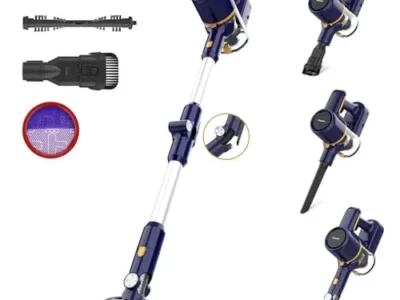 POWEART Cordless Vacuum Cleaner, 6-in-1 Multifunction Cordless Stick Vacuum, 2200mAh Stick Vacuum Cordless Rechargeable