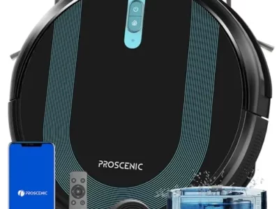 Proscenic 850T Robot Vacuum and Mop Combo, WiFi/App/Alexa/Siri Control, Robotic Vacuum Cleaner with Gyro Navigation,