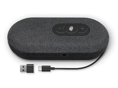 RayBit USB Speakerphone, Conference Computer Speakers with Microphone for Home Office Calls, 360 Degree Enhanced Voice