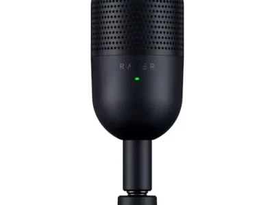 Razer Seiren V3 Mini USB Microphone: Condenser Mic - Supercardioid Pickup Pattern - Tap-to-Mute Sensor with LED Indicator -