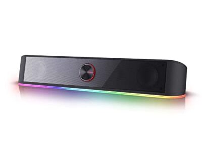 Redragon GS560 RGB Desktop Soundbar, 2.0 Channel Computer Speaker with Dynamic Lighting Bar Audio-Light Sync/Display,