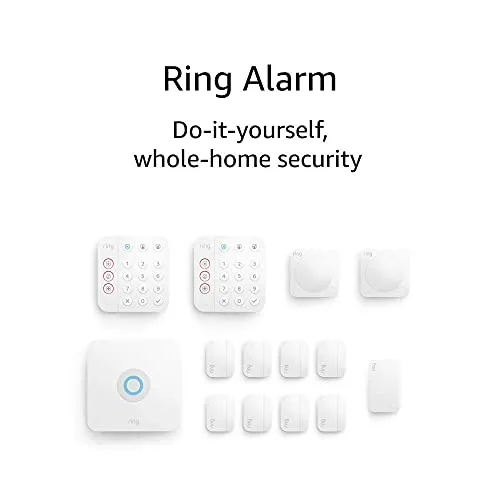 Ring Alarm 14-Piece Kit - home security system with 30-day free Ring Protect Pro subscription security camera - close-up
