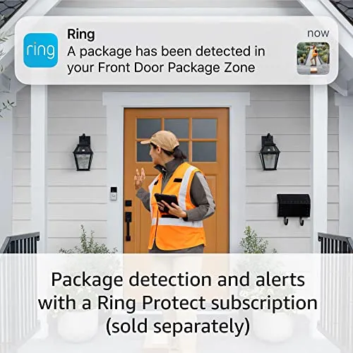 Ring Battery Doorbell Plus | Head-to-Toe HD+ Video, motion detection & alerts, and Two-Way Talk (2023 release) security