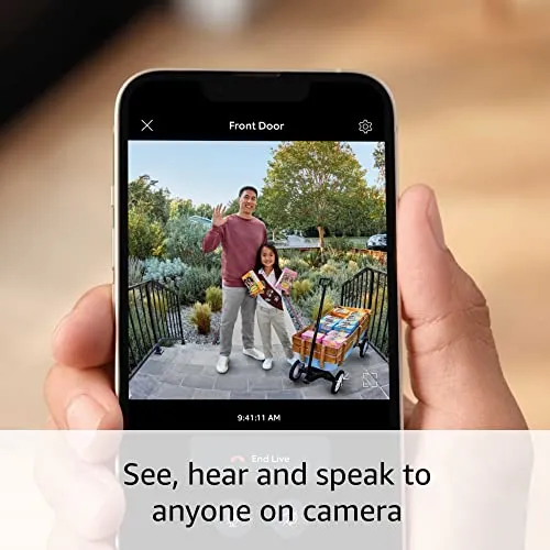 Ring Battery Doorbell Plus | Head-to-Toe HD+ Video, motion detection & alerts, and Two-Way Talk (2023 release) security