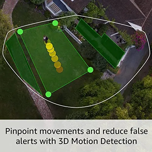 Ring Floodlight Cam Wired Pro with Bird’s Eye View and 3D Motion Detection, White security camera - detail shot