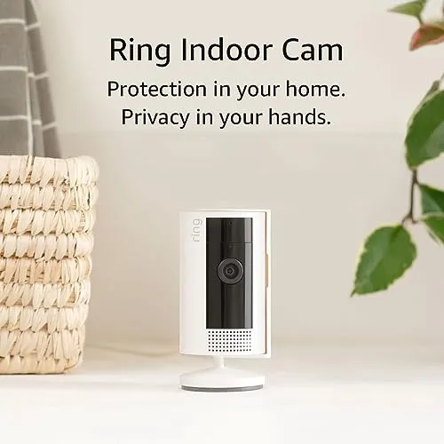 Ring Indoor Cam (2nd Gen) | latest generation, 2023 release | 1080p HD Video & Color Night Vision, Two-Way Talk, and Manual