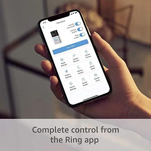 Ring Video Doorbell 3 – enhanced wifi, improved motion detection, easy installation security camera - in use