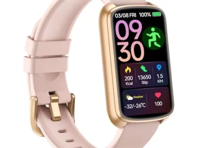 RLQA Fitness Tracker, 1.47" Smart Watch with 24/7 Heart Rate Blood Pressure Blood Oxygen Monitor,Sleep