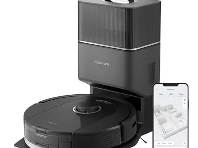 roborock Q5 Pro+ Robot Vacuum and Mop, Self-Emptying, Hands-Free Cleaning for up to 7 Weeks, 5500 Pa Max Suction, DuoRoller