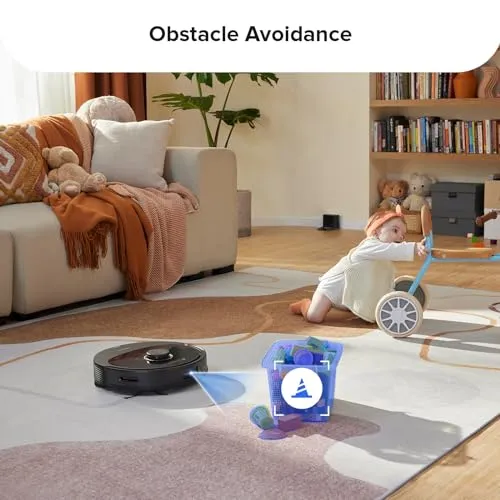 roborock Q8 Max Robot Vacuum and Mop Cleaner, DuoRoller Brush, 5500Pa Strong Suction, Lidar Navigation, Obstacle Avoidance,