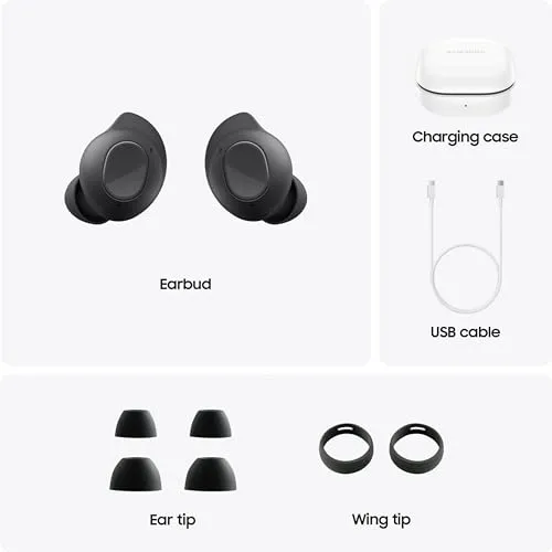 SAMSUNG Galaxy Buds FE True Wireless Bluetooth Earbuds, Comfort and Secure in Ear Fit, Wing-Tip Design, Auto Switch Audio,