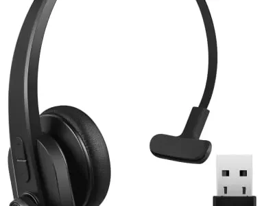 Sarevile Bluetooth Headset, Bluetooth Trucker Headset with Upgraded Microphone Noise Canceling for Trucker, Hand Free