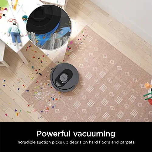 Shark AV2501S AI Ultra Robot Vacuum, with Matrix Clean, Home Mapping, 30-Day Capacity HEPA Bagless Self Empty Base, Perfect
