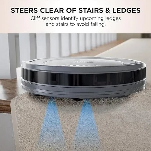 Shark AV753 ION Robot Vacuum, Tri-Brush System, Wifi Connected, 120 Min Runtime, Works with Alexa, Multi Surface Cleaning,