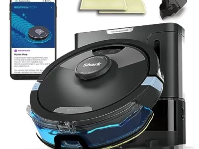 Shark Matrix Plus 2 in1 Robot Vacuum & Mop with Sonic Mopping, Matrix Clean, Home Mapping, HEPA Bagless Self Empty Base,
