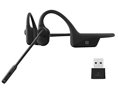 Shokz OpenComm UC - Bluetooth Stereo Computer Headset with Loop 100 - Bone Conduction Wireless PC Headphones with