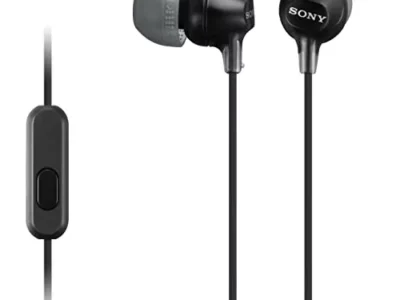 Sony MDREX15AP In-Ear Earbud Headphones with Mic, Black (MDREX15AP/B) earbuds