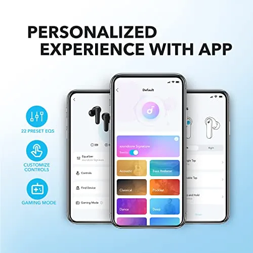 Soundcore by Anker P20i True Wireless Earbuds, 10mm Drivers with Big Bass, Bluetooth 5.3, 30H Long Playtime,