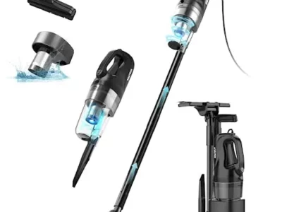 SOWTECH Corded Stick Vacuum Cleaner, 20Kpa Powerful Suction Stick Vacuum with 23Ft Cord, 6 in 1 Lightweight Vacuum Cleaner