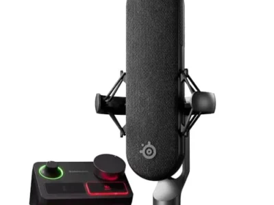SteelSeries Alias Pro Kit — XLR Mic + Stream Mixer — 3x Bigger Capsule for Gaming, Streaming and Podcasting — USB/XLR