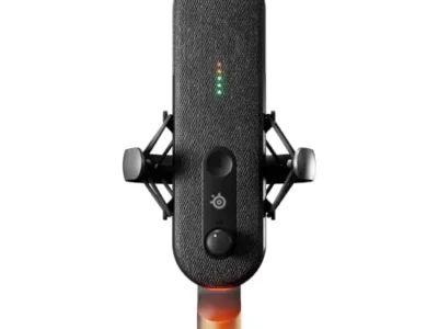 SteelSeries Alias USB Mic for PC — 3X Bigger Capsule for Gaming, Streaming and Podcasting — Sonar for Streamers Audio