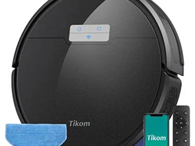 Tikom G8000 Pro Robot Vacuum and Mop Combo, 4500Pa Suction, 150Mins Max, Robotic Vacuum Cleaner with Self-Charging, Quiet,