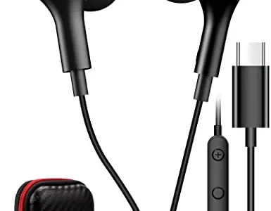 TITACUTE USB C Headphone for Samsung S23 FE S22 S21 S20 A53 A54 Wired Earbuds Magnetic in-Ear Type C Earphone with