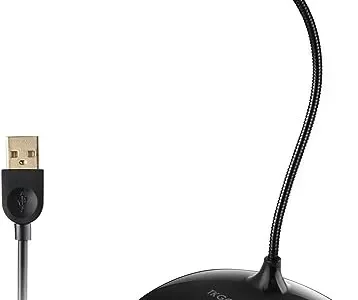 TKGOU USB Microphone for PC, Computer Microphone, PC Microphone with Mute Button & LED Indicator, Laptop Desktop Condenser