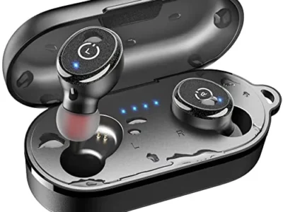 TOZO T10 Bluetooth 5.3 Wireless Earbuds with Wireless Charging Case IPX8 Waterproof Stereo Headphones in Ear Built in Mic
