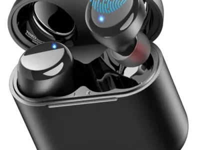 TOZO T6 Wireless Earbuds Bluetooth 5.3 Headphones, Ergonomic Design in-Ear Headset, 50Hrs Playtime with Wireless Charging