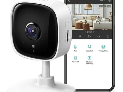 TP-Link Tapo 2K Indoor Security Dog Camera for Baby Monitor w/ Motion Detection, 2-Way Audio Siren, Night Vision, Cloud & SD