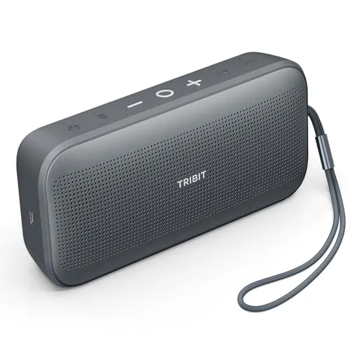 Tribit StormBox Flow Bluetooth Speaker, Portable Speaker with XBass, 30H Playtime Wireless Speaker, IP67 Waterproof,